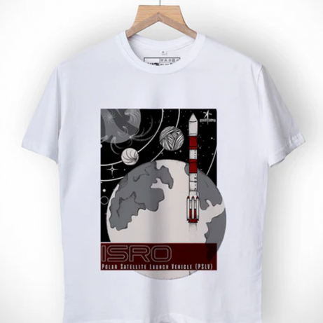 Isro White Tshirt